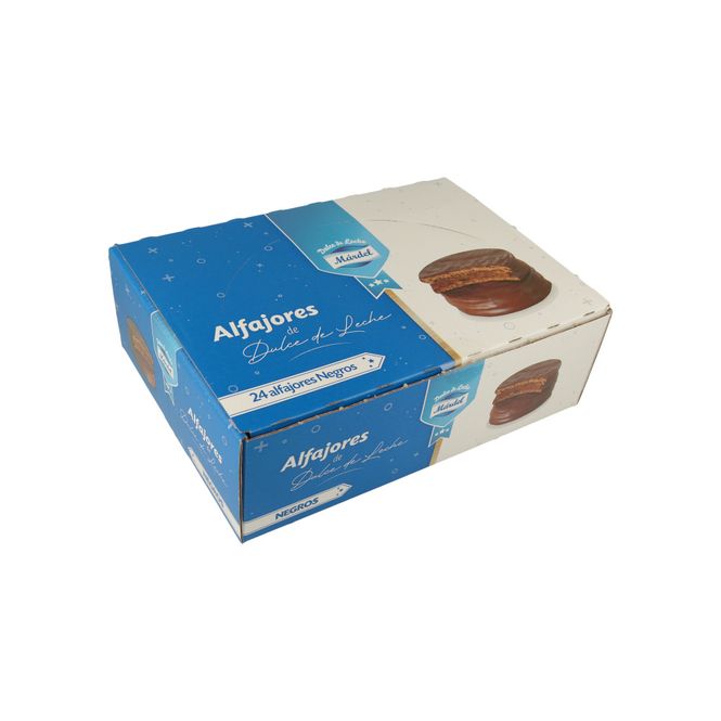 Bilde av ALFAJOR DULCE DE LECHE NEGRO MERDEL BOX 24Stk. ( ...