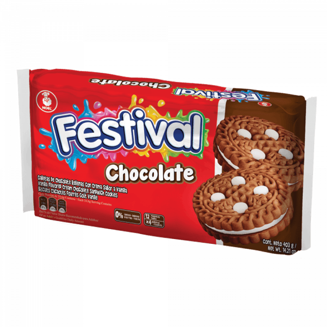 Bilde av GALLETA / KJEKS FESTIVAL CHOCOLATE 403gr, 12ud