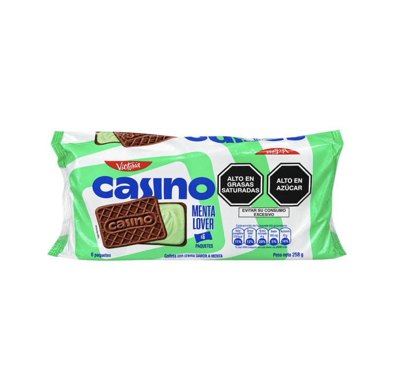 GALLETAS CASINO MENTA DISPLAY 258g 6x4 stk 