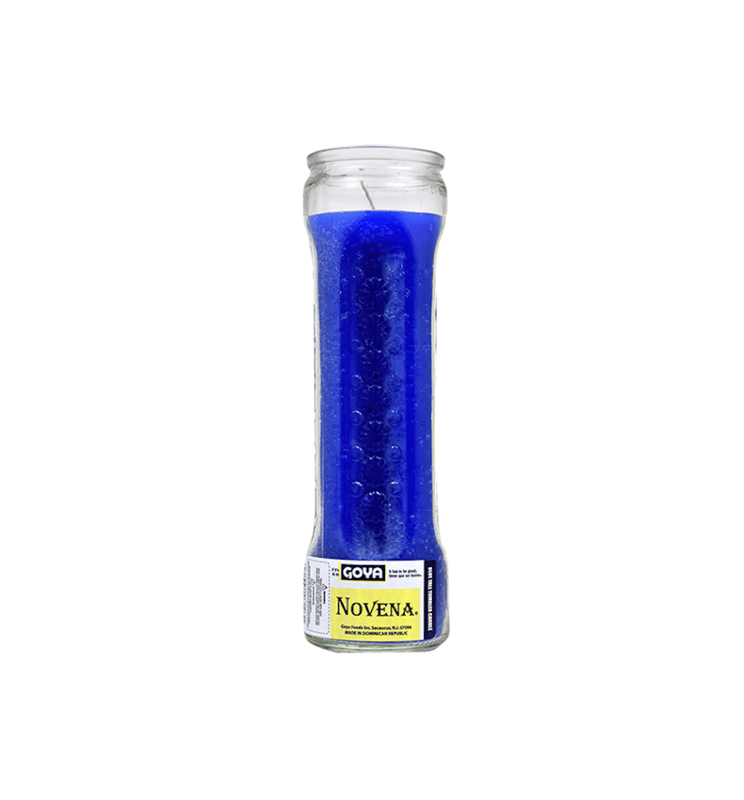 VELA NOVENA AZUL GOYA 