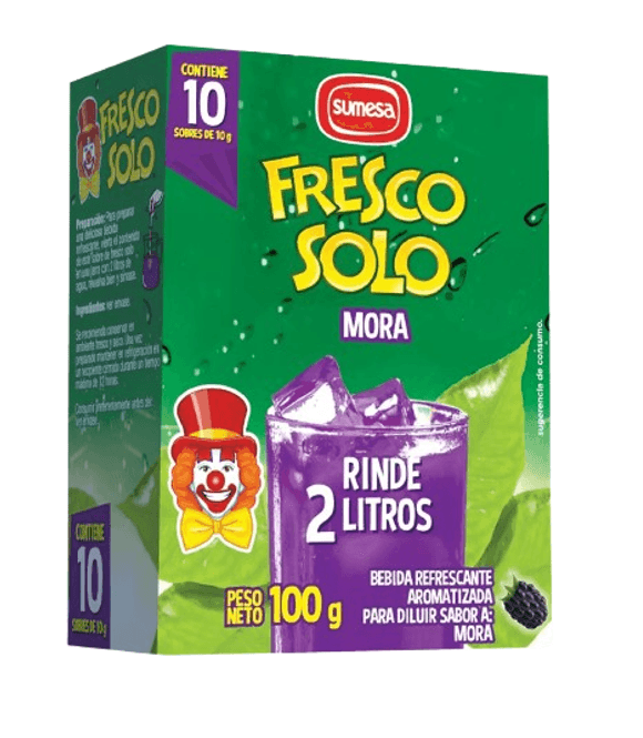 Hovedbilde DRIKKEPULVER FRESCOSOLO MORA DISPLAY 10stk