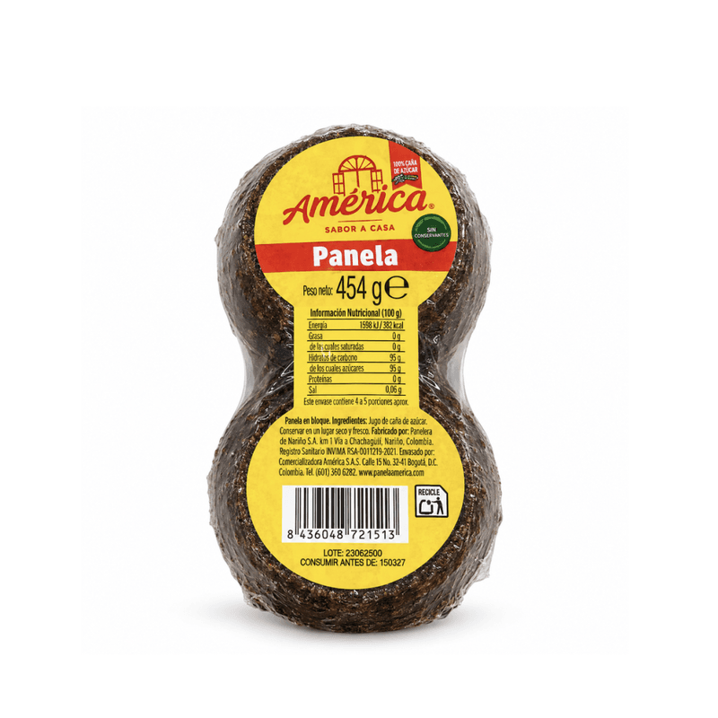 PANELA FRACCIONADA 454g AMÉRICA 