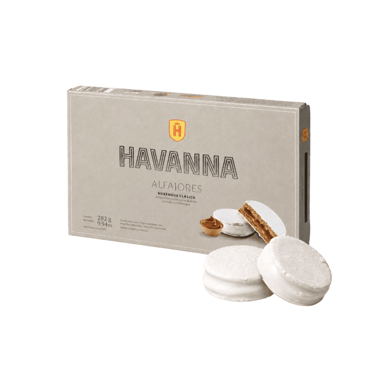 ALFAJOR HAVANNA MERENGUE DISPLAY 282g 6stk