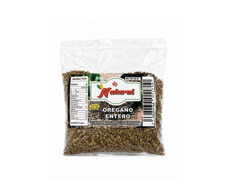 ORÉGANO ENTERO 80g KE NATURAL
