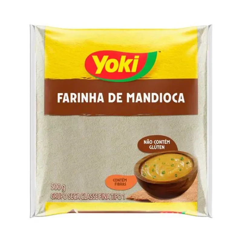 HARINA DE MANDIOCA CRUDA (FARINHA CRUA) 500g YOKI