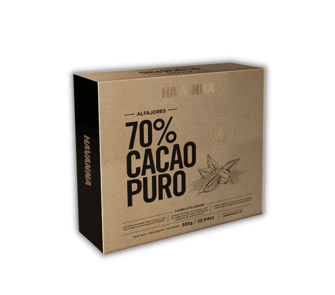 Hovedbilde ALFAJOR 70% CACAO PREMIUM HAVANNA DISPLAY 9stk ...