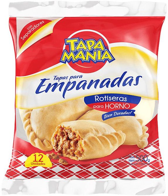 Bilde av TAPAS DE EMPANADA ROSTISERAS 15cm, HORNO/FREIR ...