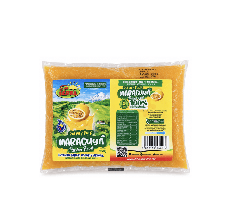 PULPA MARACUYA / CHINOLA / PARCHITA 250g DE MI TIERRA